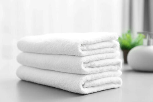 Luxury White 100% Egyptian Cotton Towels Super Soft Face Cloth - Hand Towels - Bath Sheet 500-GSM