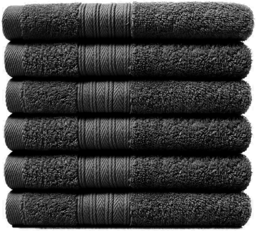6 Pack of Luxury Hotel Quality 100% Egyptian Cotton Towels/ Towelsbay