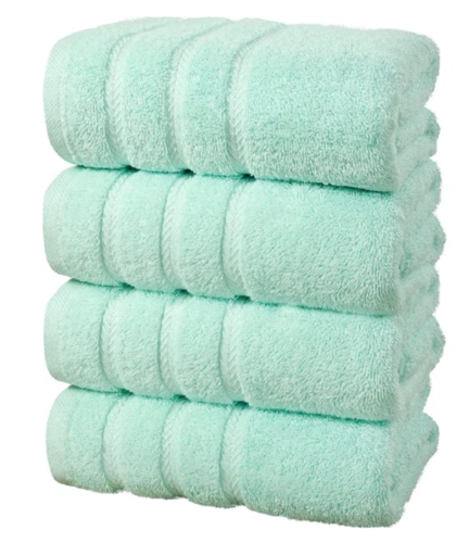 Pack of 4 - XL Giant Bath Towels, 100% Egyptian Cotton, 85 x 165 cm