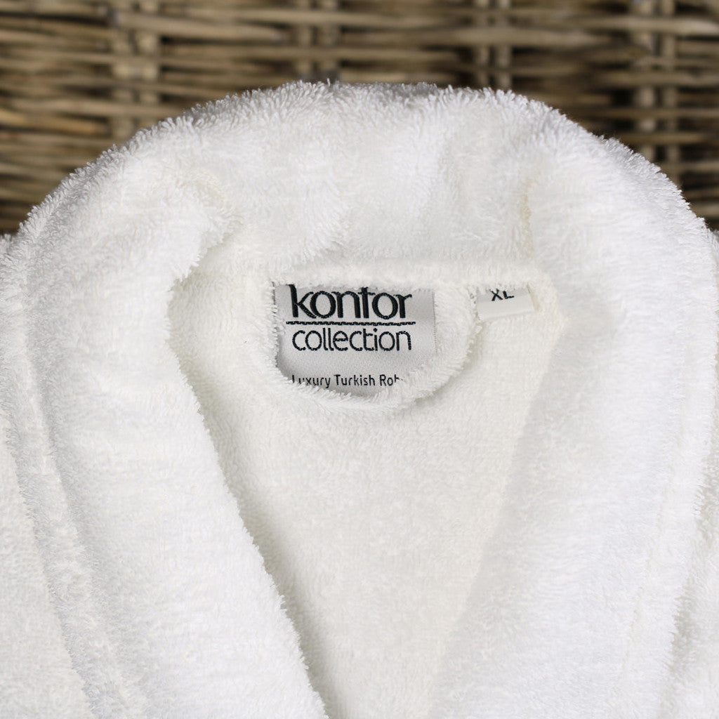 High Quality Turkish Cotton Terry Towelling White Bath Robes