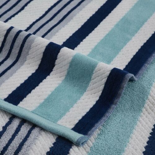 Pack of 2 Egyptian Cotton Bath Sheets with Super Jumbo Stripes