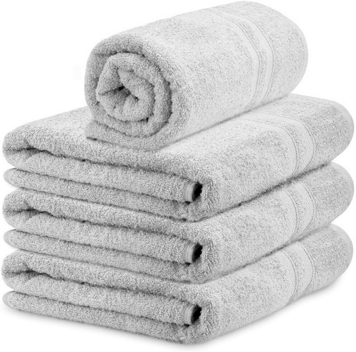 The Softest 100% Cotton Super Bath Sheets - 4 Pack 500GSM Hotel Collection